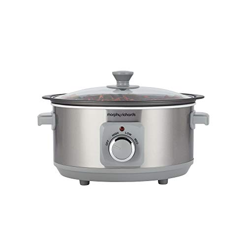 3-5l-slow-cookers Morphy Richards 460018 Sear and Stew 3.5 Litre Alu
