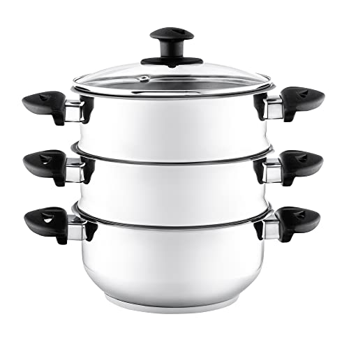 3-tier-steamers Stainless steel collection SS212 3-Tier Stainless