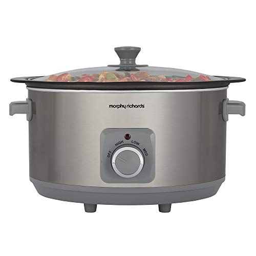 6-5l-slow-cookers Morphy Richards 461014 Sear & Stew 6.5 Litre Alumi