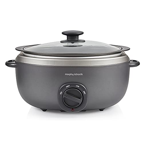 6-5l-slow-cookers Morphy Richards 461022 Oval Sear and Stew 6.5 Litr