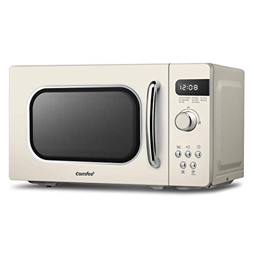 800w-microwaves COMFEE' Retro Style 800w 20L Microwave Oven with 8