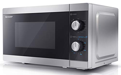 800w-microwaves SHARP YC-MG01U-S 800W Microwave with 20 L Capacity