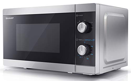 800w-microwaves SHARP YC-MS01U-S 800W Solo Microwave Oven with 20