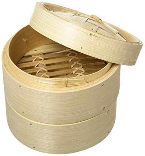 bamboo-steamers Vogue K302 Bamboo Steamer 6In Cooking Cooker Kitch