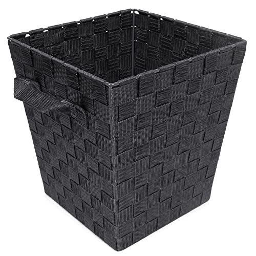 black-bins EHC Woven Polypropylene Waste Paper Bin Basket wit