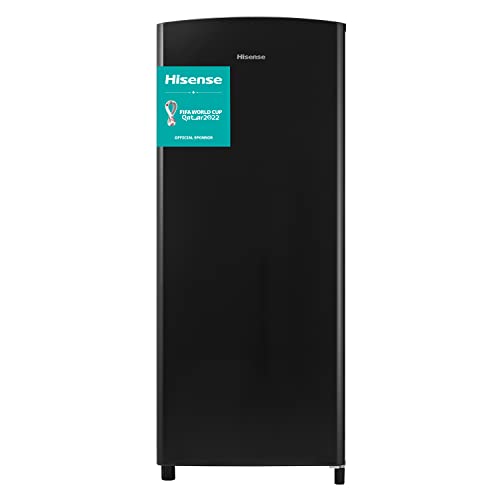 black-fridge-freezers Hisense RR220D4ABF 52cm Freestanding Retro Fridge