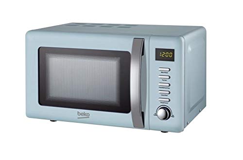 blue-microwaves Beko Solo Retro Microwave MOC20200M |Retro Blue De