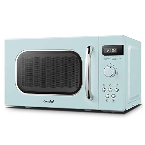 blue-microwaves COMFEE' Retro Style 800w 20L Microwave Oven with 8