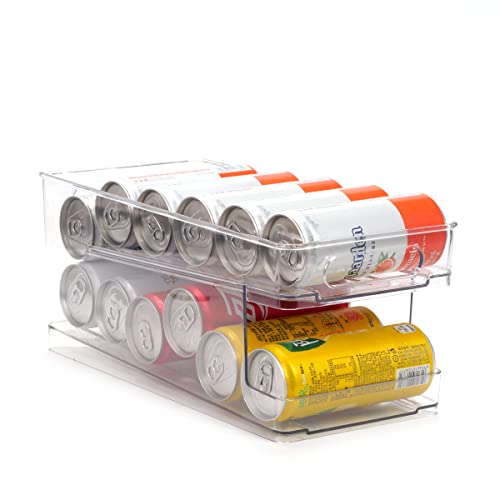 can-dispenser-fridges AyeVision Fridge Cans Tins Rolling Shelf Dispenser