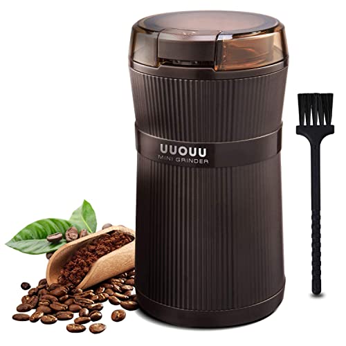 coffee-grinder-machines Coffee Grinder with Brush, UUOUU 200W Washable Bow