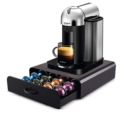 coffee-machine-stands EVER RICH ® 20 Capsules Storage Drawer Stand for