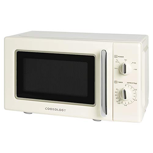 cream-microwaves Cookology Retro Microwave in Cream RETMA20LCR 20L