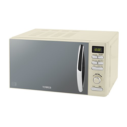cream-microwaves Tower T24019C Infinity Digital Solo Microwave with