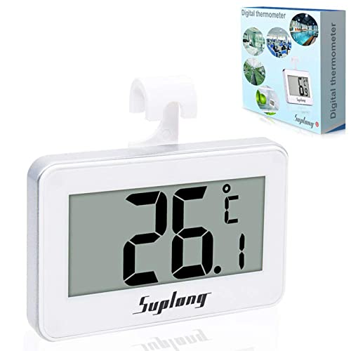 digital-fridge-thermometers 2 Pack Refrigerator Thermometer Suplong Digital Wa