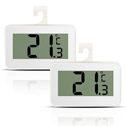 digital-fridge-thermometers Fridge Refrigerator Thermometer, 2 Pack Digital Fr