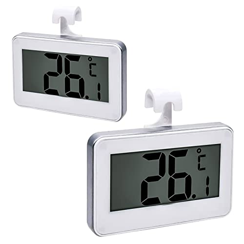 digital-fridge-thermometers Fridge Thermometer,2 Pack Digital Thermometer, Ref