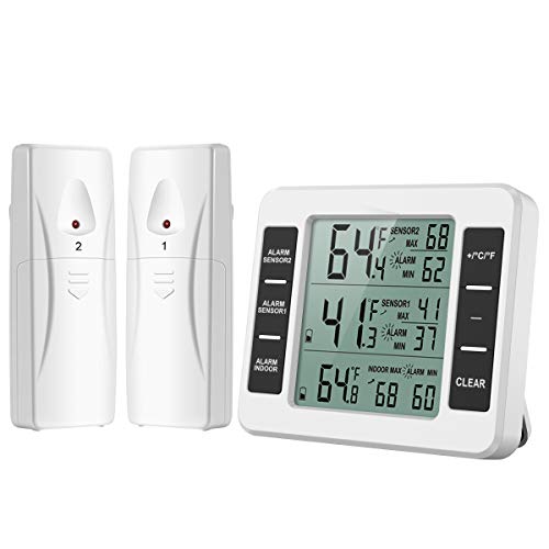 digital-fridge-thermometers ORIA Fridge Thermometer, Digital Freezer Thermomet