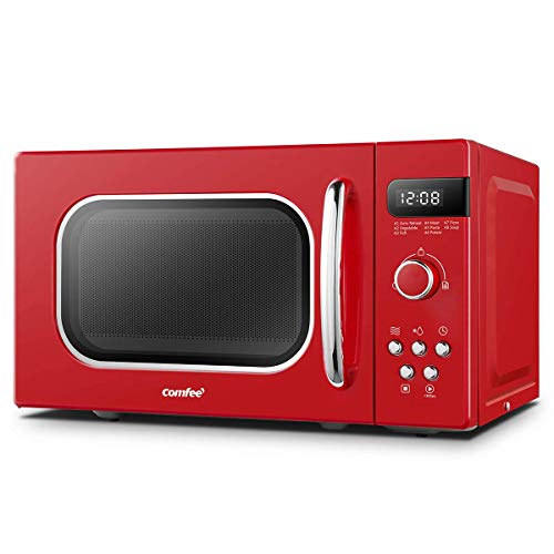 digital-microwaves COMFEE' Retro Style 800w 20L Microwave Oven with 8