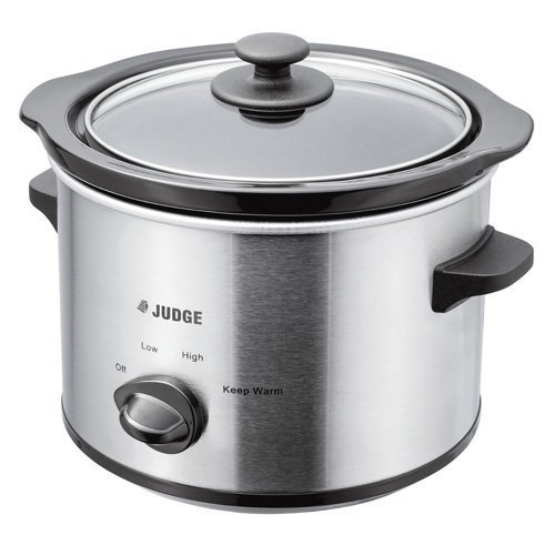 double-slow-cookers Judge JEA34R Electrical Slow Cooker 1.5L 120W with