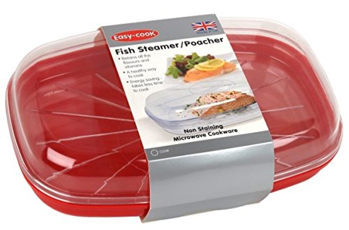 fish-steamers Easy Cook NS626 Microwave Fish Streamer/Poacher, R