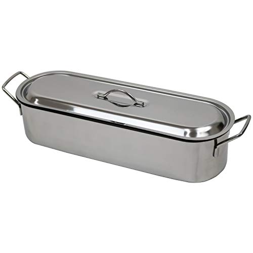 fish-steamers Oypla 7.5L 46cm Stainless Steel Fish Poacher Steam