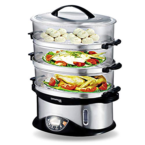 food-steamers 3-Tier Food Steamer, SUMLINK 3 Tier BPA Free Elect