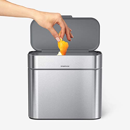 food-waste-bins simplehuman CW1645 4L Compost Caddy, Indoor Kitche