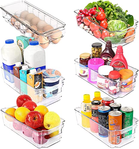fridge-accessories KICHLY Premium Organiser Storage - Set of 6 (1 Egg