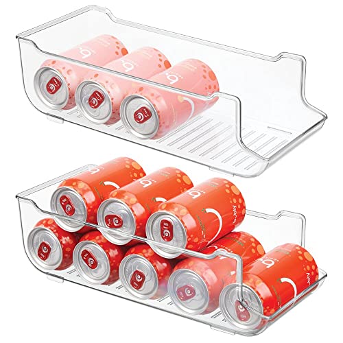 fridge-accessories mDesign Set of 2 Can Holder for Pantries, Fridge D