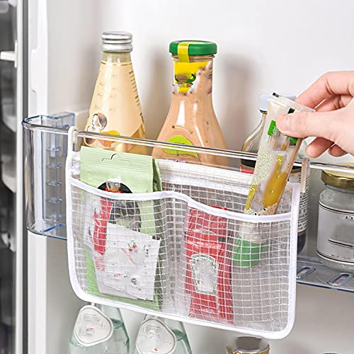 fridge-accessories Refrigerator Door Organizer Hanging Mesh Bag, BJYX