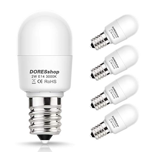 fridge-bulbs DORESshop E14 LED Light Bulb Small, 2W SES E14 Min