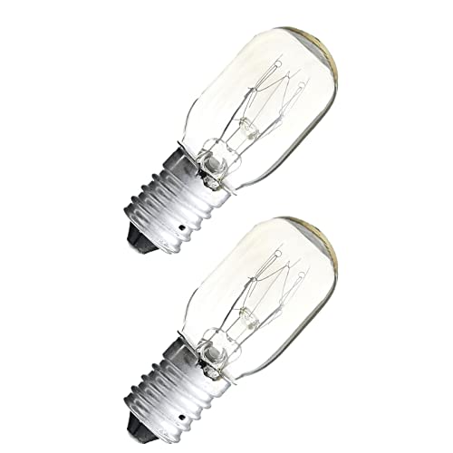 fridge-bulbs Masterpart 2 Pack Fridge Lamp Bulb E14 15W Tubular
