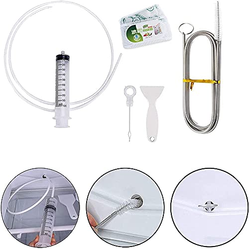 fridge-cleaners 6 Pieces Fridge Drain Hole Remover and Cleaning Br