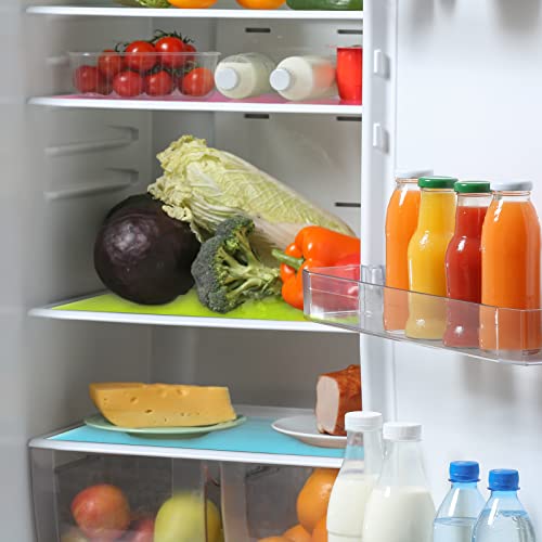 fridge-liners moinkerin 12 Pieces Refrigerator Mats Fridge Liner