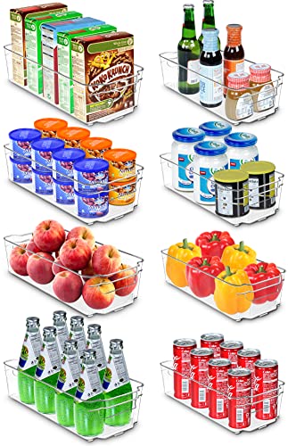 fridge-storage-containers KICHLY Premium Storage Organiser - Set of 8 Contai