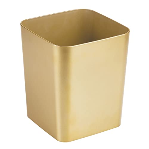 gold-bins mDesign Waste Collector Bin Made of Plastic - Smar