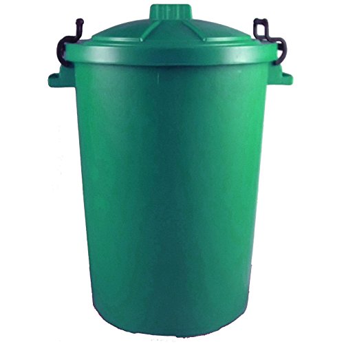 green-bins 80L/85L - Green - Litre Plastic Colour Bin Garden