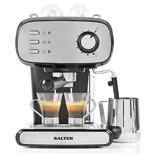 grey-coffee-machines Salter EK4369 Caffé Barista Pro Espresso Machine,