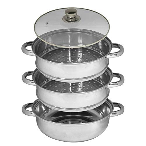 hob-steamers Kabalo 3 Tier Vegetable Steamer Stainless Steel Pa
