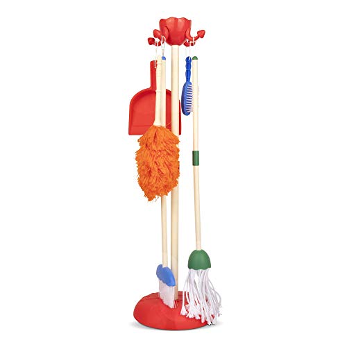 kids-dustpan-and-brush-sets Playkidiz Role, 6Pcs, Kids Cleaning Set Includes M