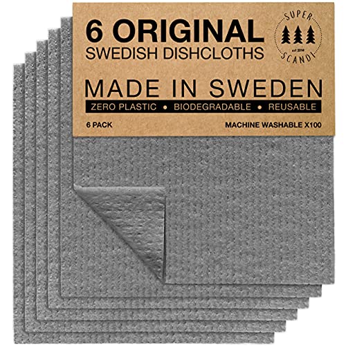 kitchen-cloths SUPERSCANDI Made in Sweden Dish Cloths Eco-Friendl