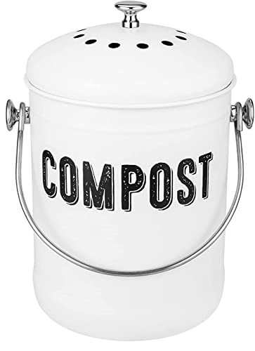 kitchen-compost-bins Senua Compost Bin, Stainless Steel Indoor Compost