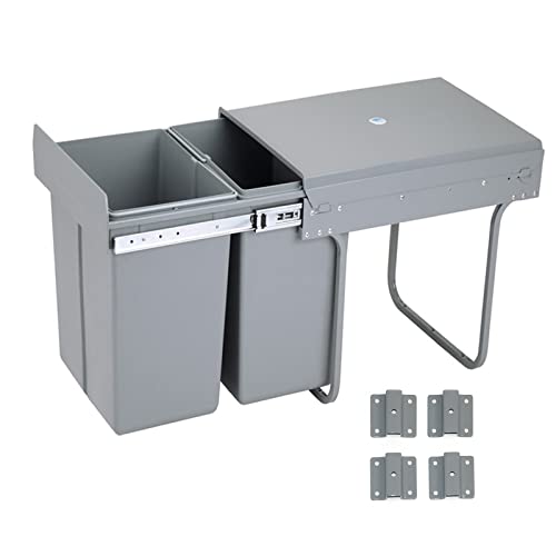 kitchen-cupboard-bins Nisorpa 20L+20L Pull Out Kitchen Bin Recycling Kit