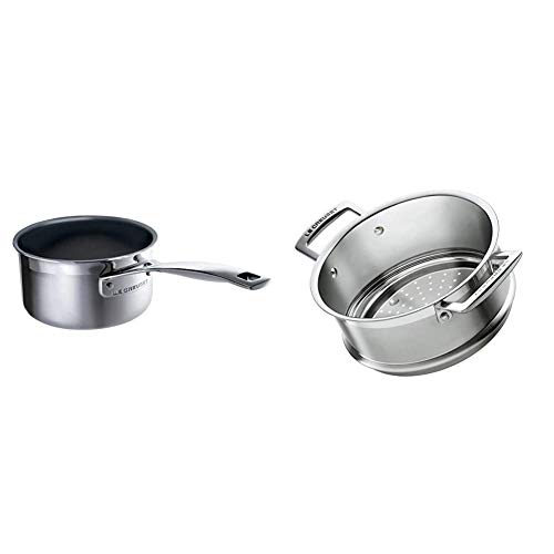 le-creuset-steamers Le Creuset 3-Ply Stainless Steel Non-Stick Milk Pa