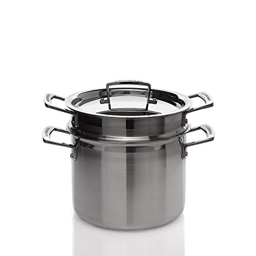 le-creuset-steamers Le Creuset 3-Ply Stainless Steel Pasta Pot, 20 cm