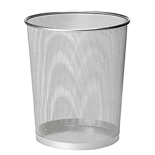metal-bins ZYBUX - Circular Mesh Trash Can, Waste Basket Garb