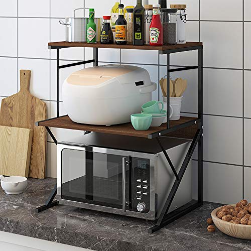 microwave-shelves 3-Tier Microwave Oven Shelf, Kitchen Counter Stora