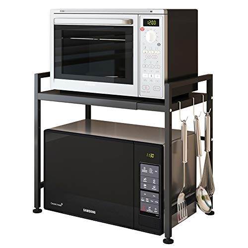 microwave-shelves Vinteky Extendable Microwave Oven Rack Heavy Load