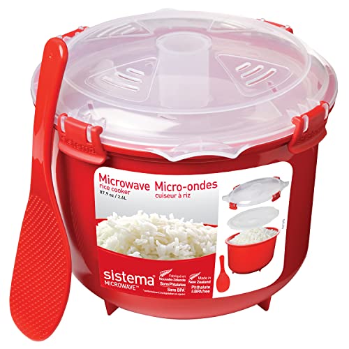 microwave-steamers Sistema Microwave Rice Cooker | 2.6 L | Dishwasher