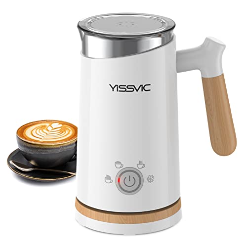 milk-steamers YISSVIC Milk Frother Electric Milk Steamer Automat